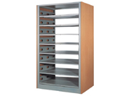 八层双面报纸合订本储存架 8 level double side newspaper shelf