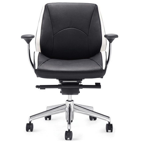 Office Chair|Fashion Medium Back Chair|Office Furniture|Medium Back Chair|真皮中班椅,真皮会议椅 CG-G1551A