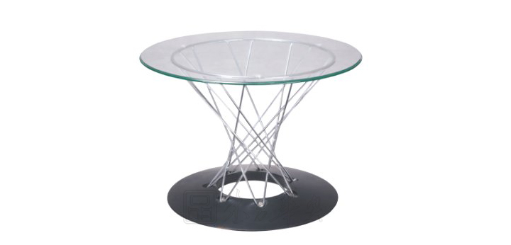 Office Sofa|Glass Tea Table|Office Furniture||玻璃圆茶几 CG-GT-07B