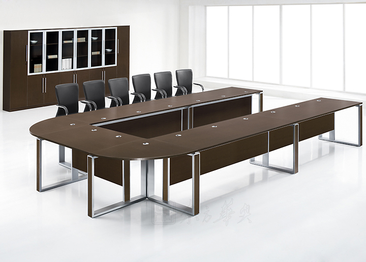 Conference Table|Solid Wood Conference Table|Office Furniture|Steel Wooden Conference Table|会议台 CG-JIE48